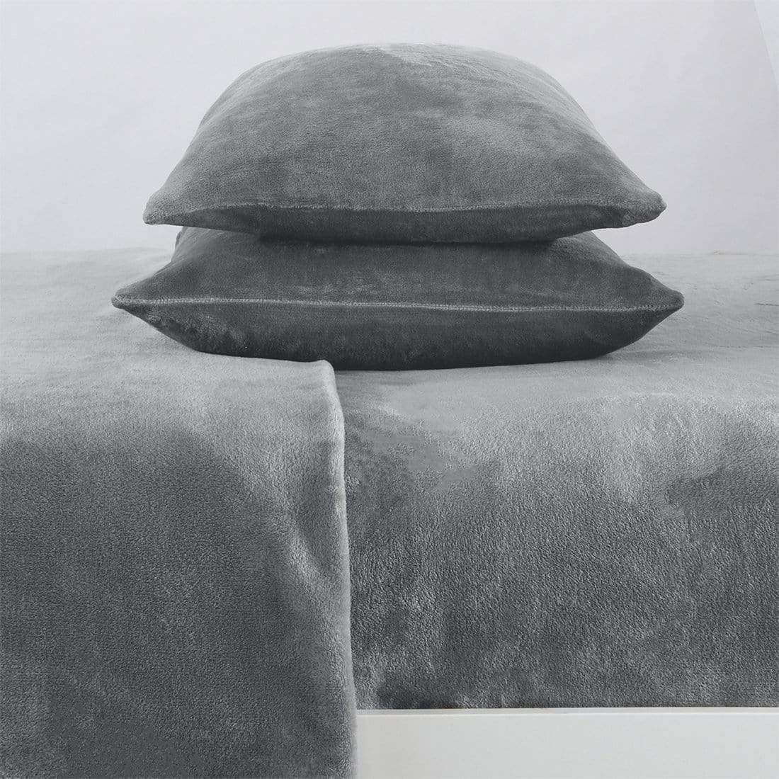 Solid Velvet Plush Sheet Set – Velvet Luxe Collection – view 37