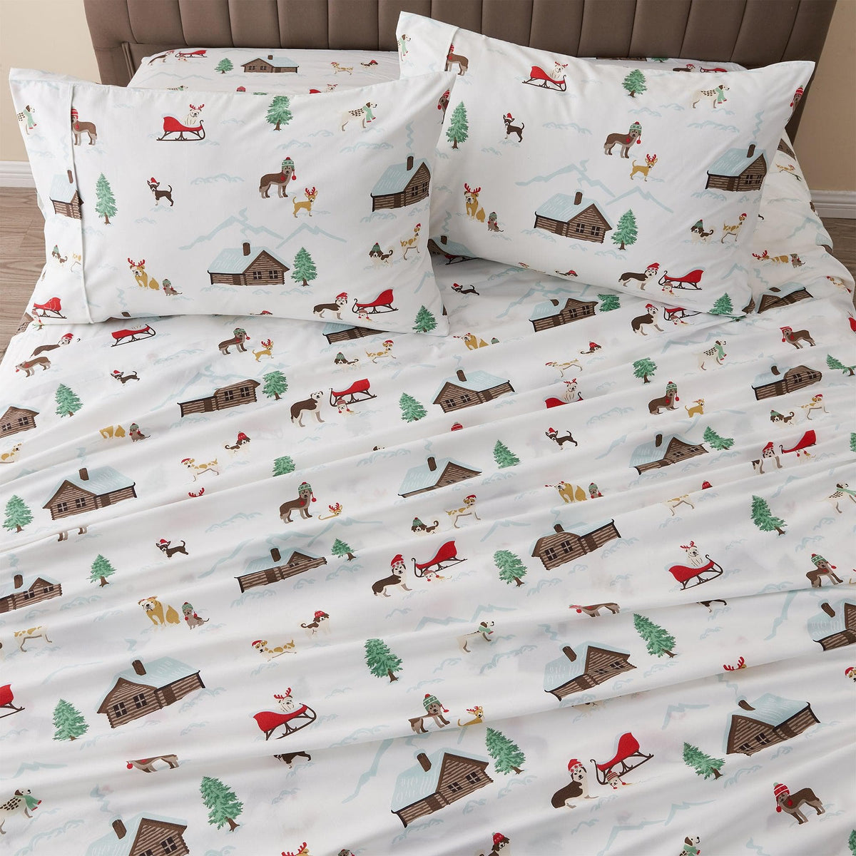 Lodge Print Microfiber Sheet Set – Mountain Ridge Collection – view 78