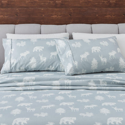 Lodge Print Microfiber Sheet Set – Mountain Ridge Collection – view 22