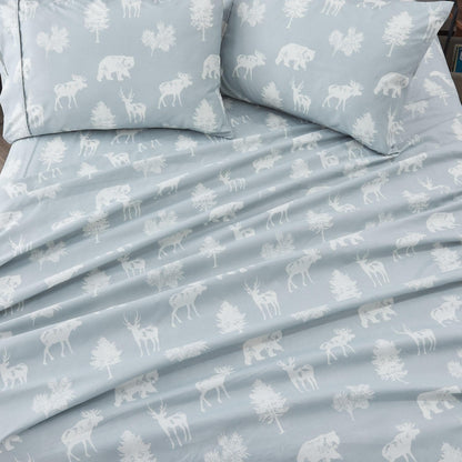 Lodge Print Microfiber Sheet Set – Mountain Ridge Collection – view 23
