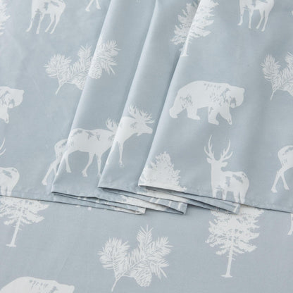 Lodge Print Microfiber Sheet Set – Mountain Ridge Collection – view 24