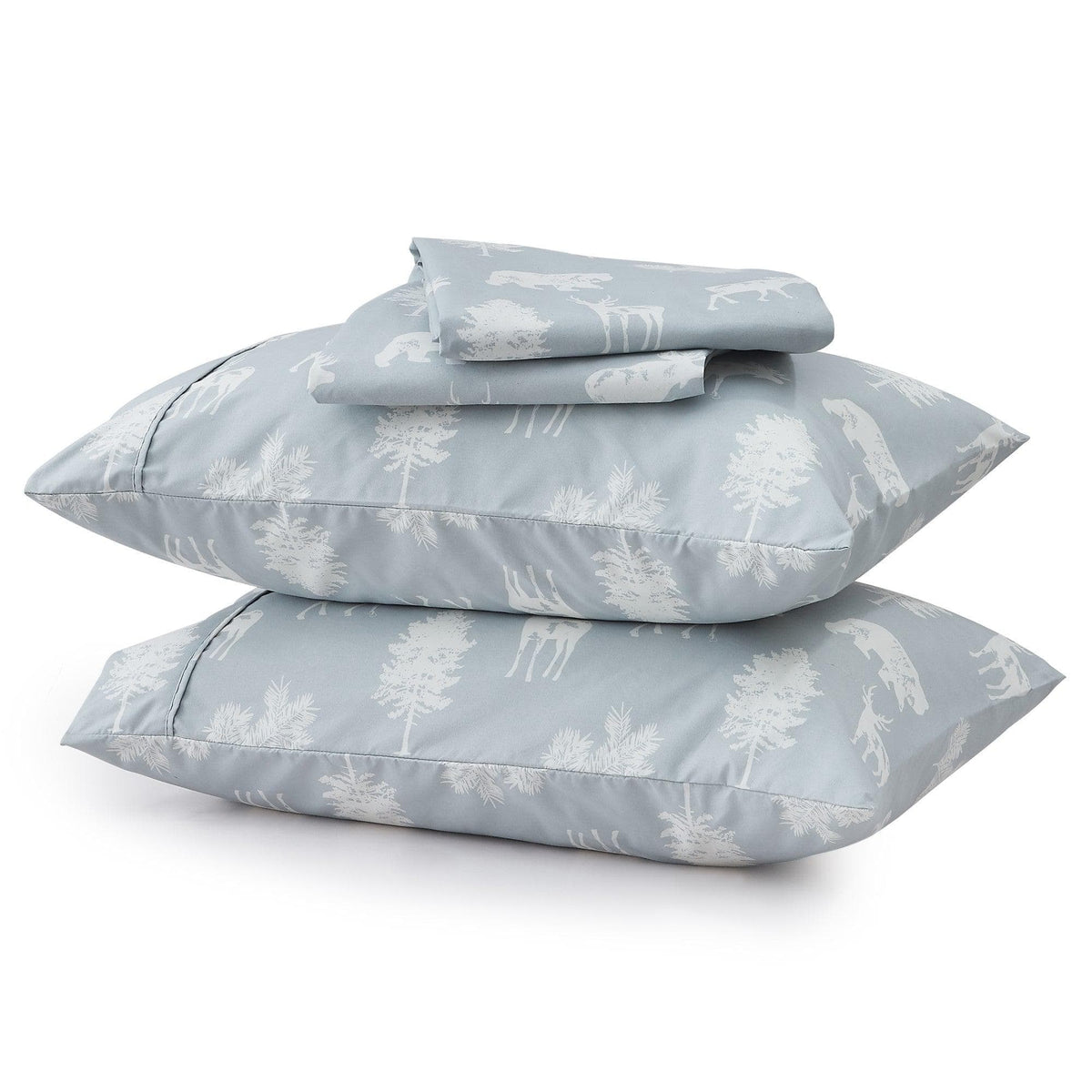Lodge Print Microfiber Sheet Set – Mountain Ridge Collection – view 25