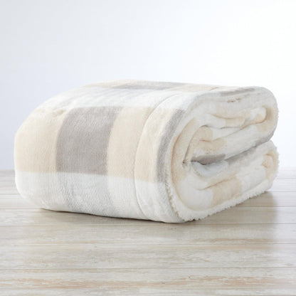 Kinsley Collection Velvet Plush Sherpa Luxury Bed Blanket and Throw – view 82