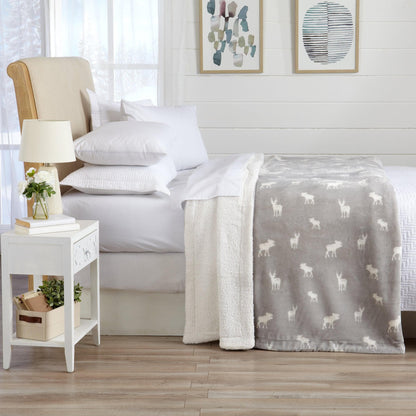 Kinsley Collection Velvet Plush Sherpa Luxury Bed Blanket and Throw – view 65