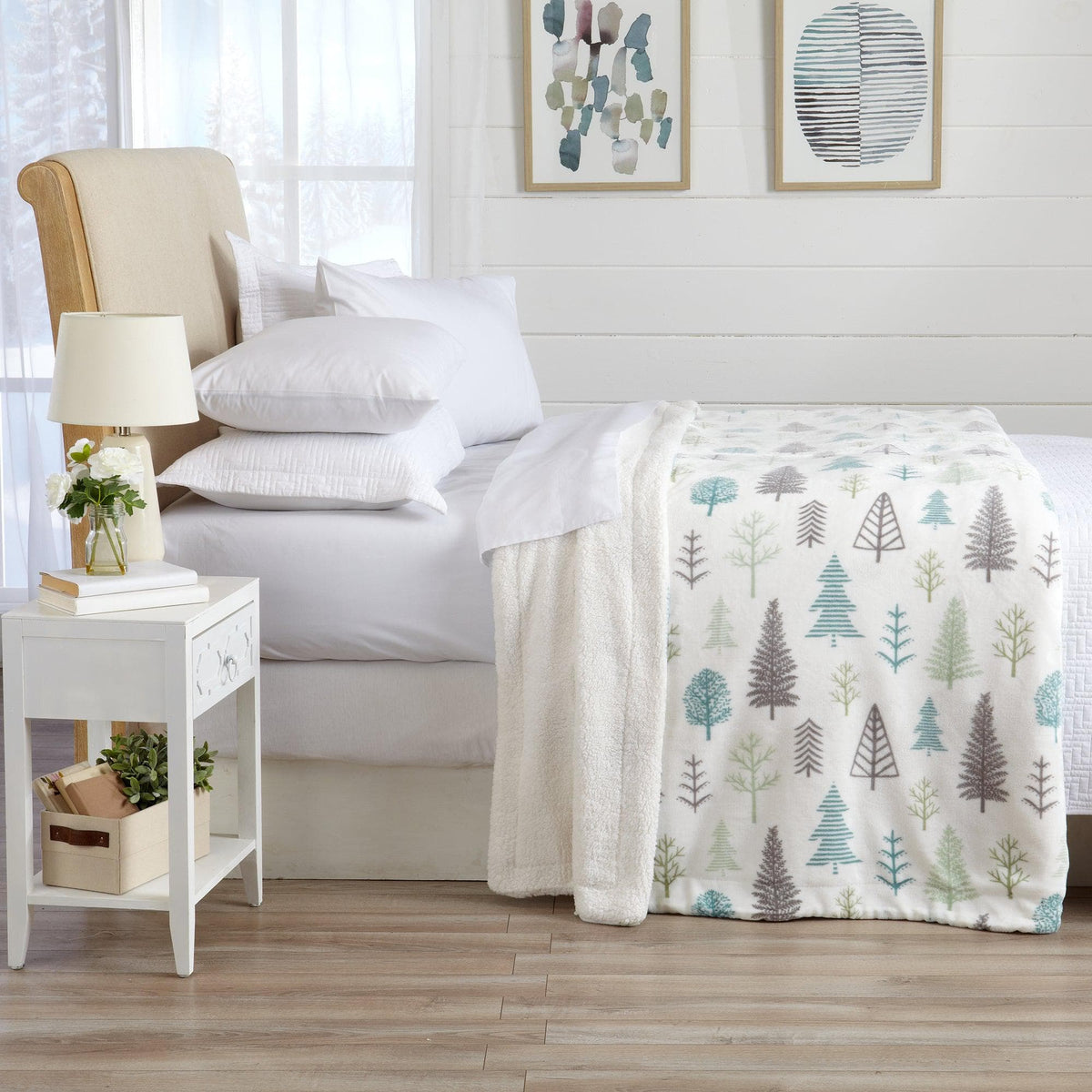 Kinsley Collection Velvet Plush Sherpa Luxury Bed Blanket and Throw – view 31