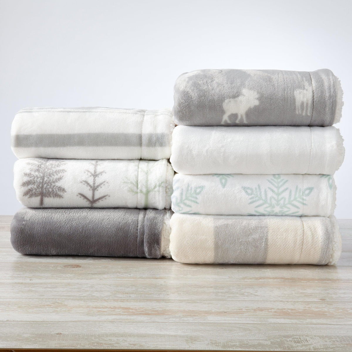 Kinsley Collection Velvet Plush Sherpa Luxury Bed Blanket and Throw – view 28