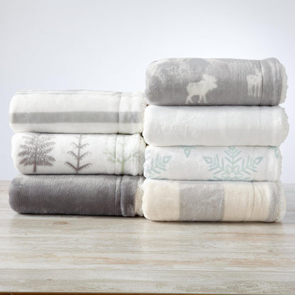 Kinsley Collection Velvet Plush Sherpa Luxury Bed Blanket and Throw – view 76