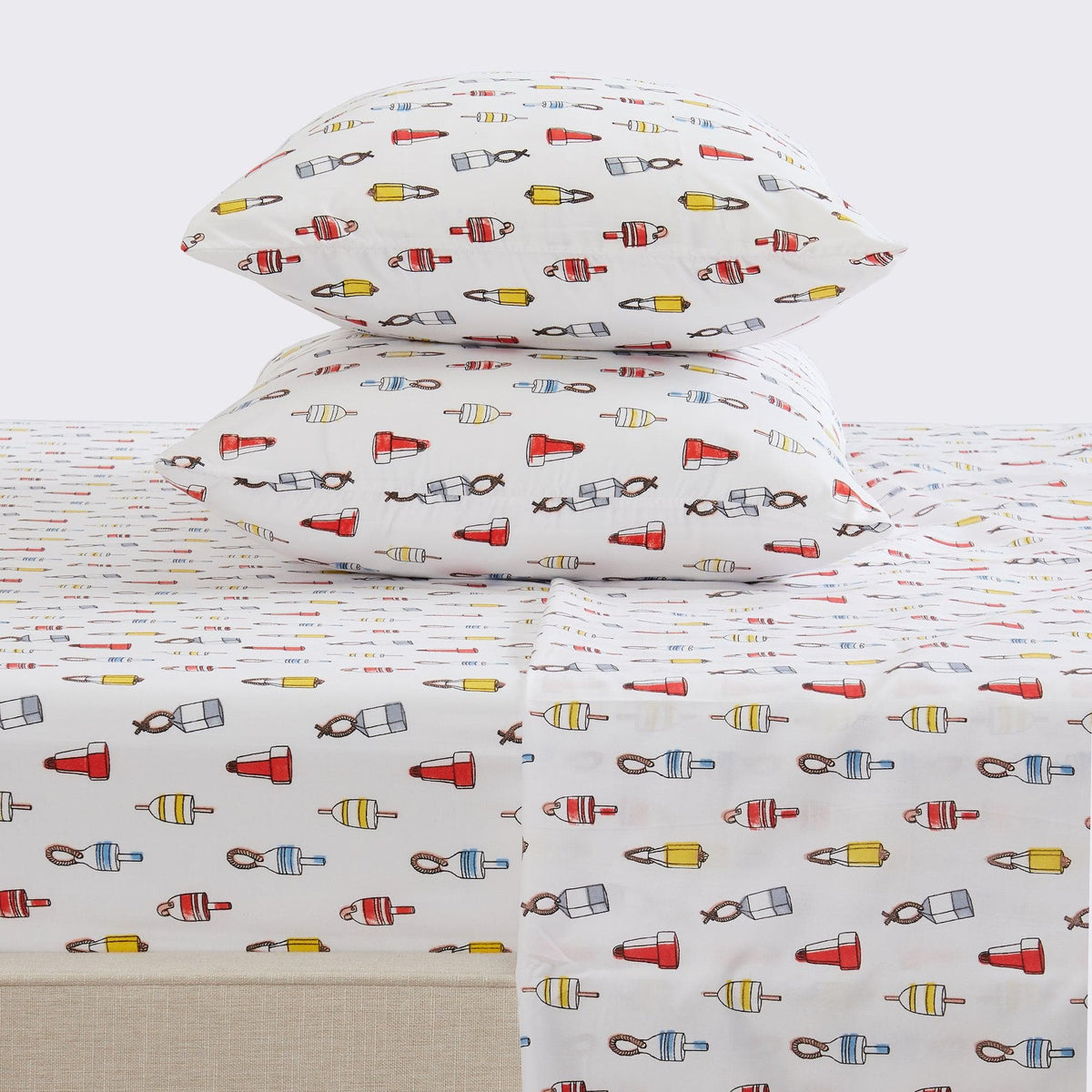 Coastal Print Lightweight Microfiber Sheet Set – Soft Comfort – view 5