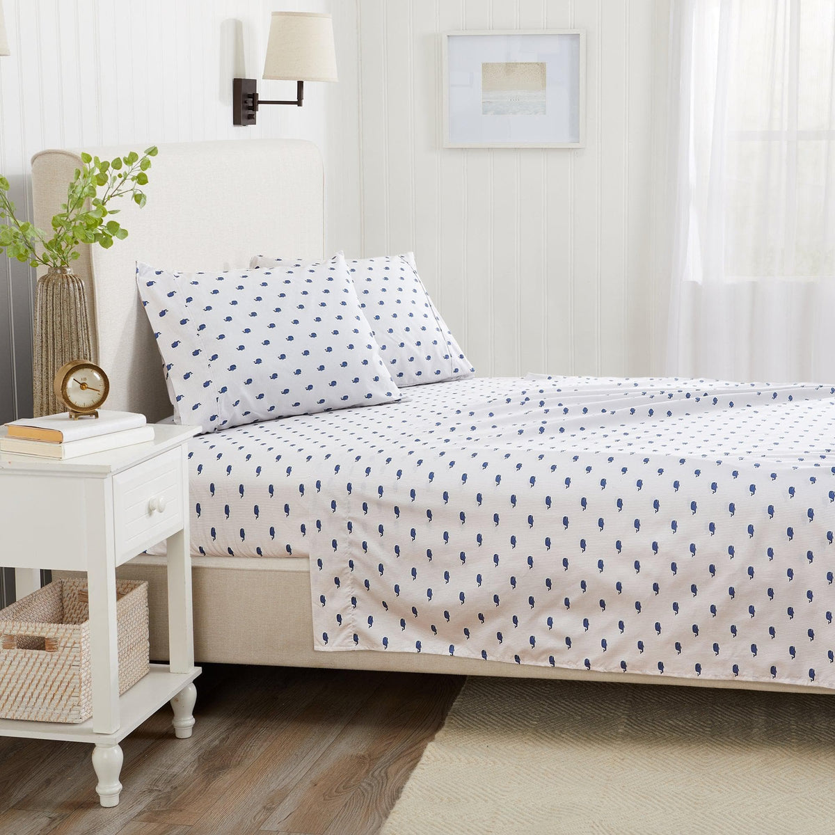 Coastal Print Lightweight Microfiber Sheet Set – Soft Comfort – view 28