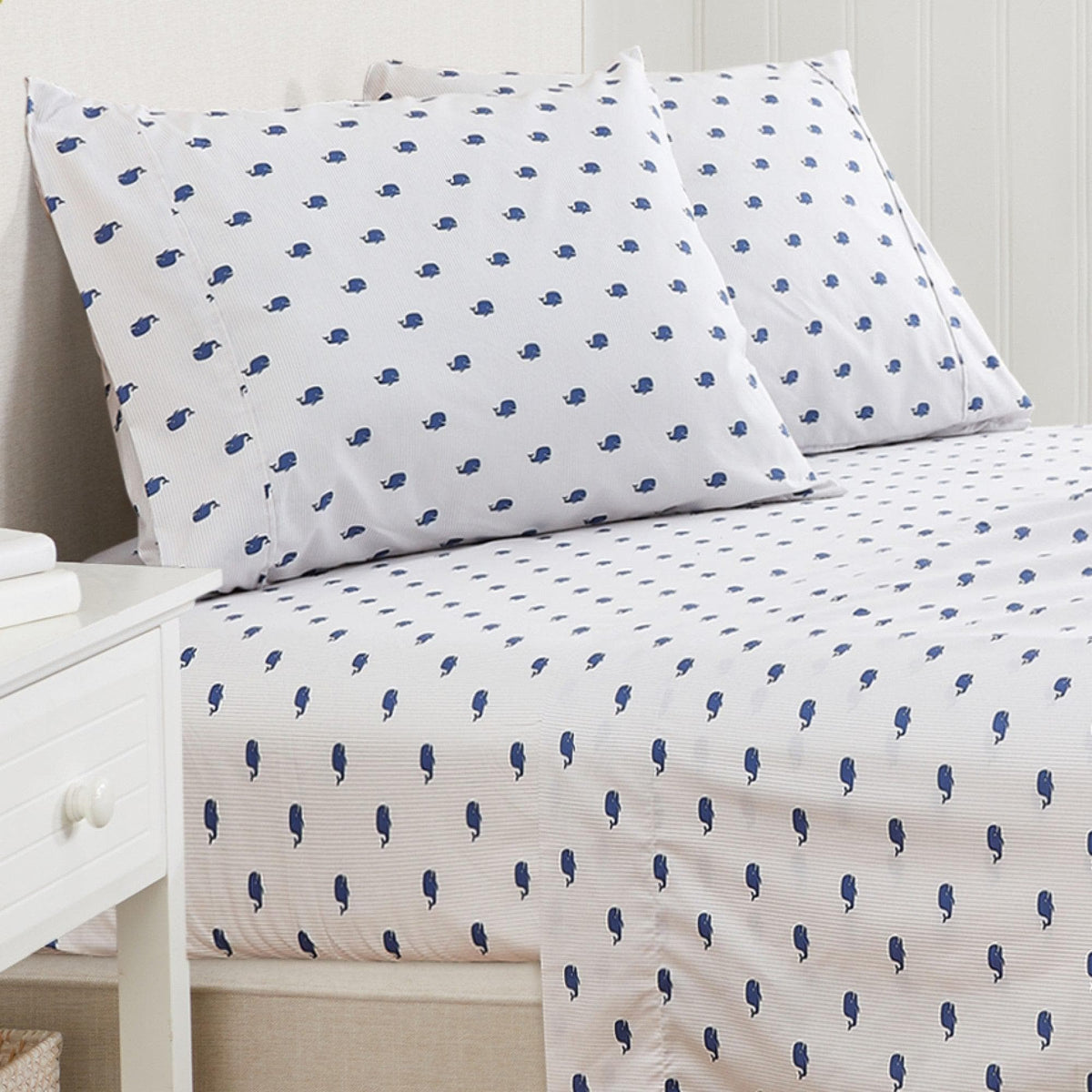 Coastal Print Lightweight Microfiber Sheet Set – Soft Comfort – view 27