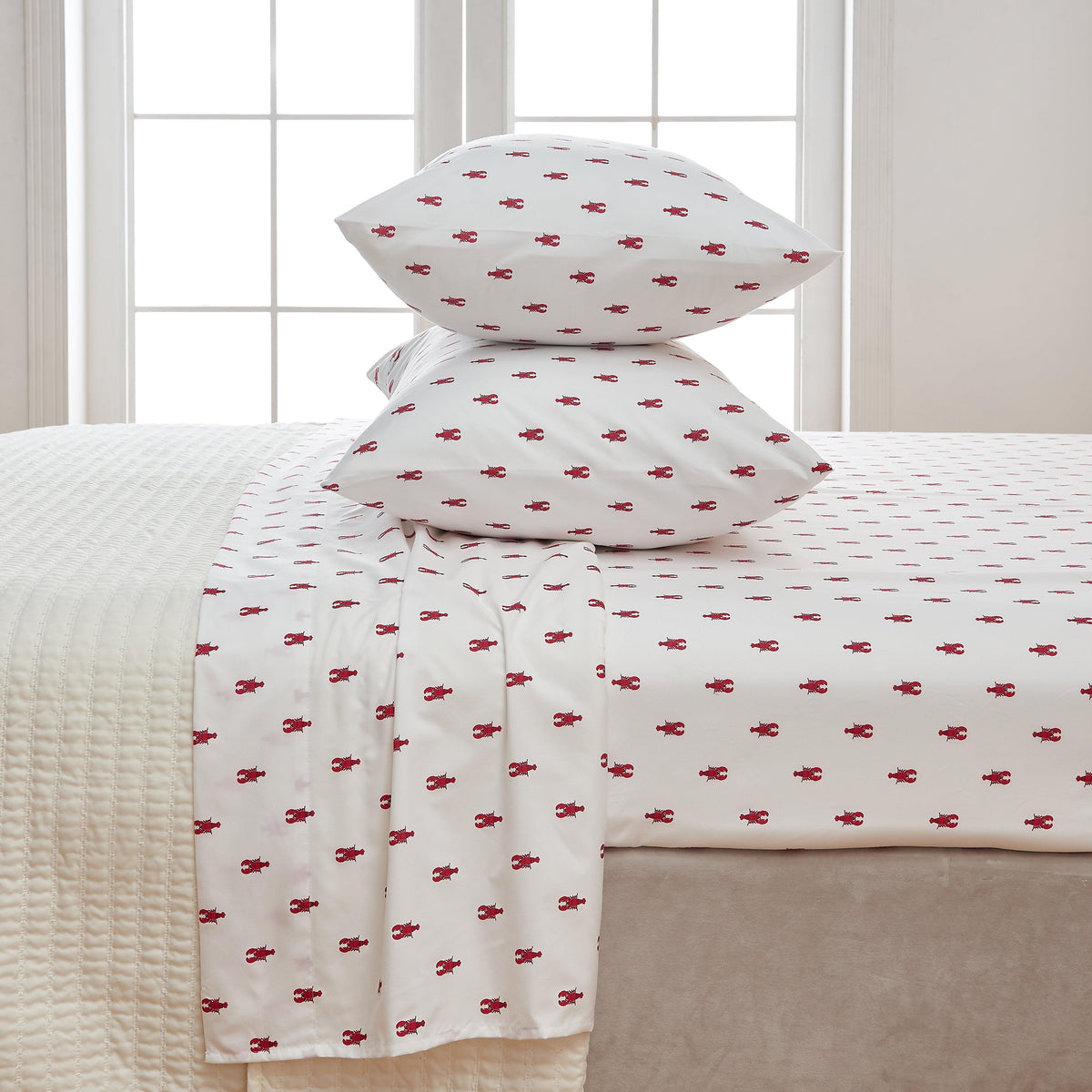Coastal Print Lightweight Microfiber Sheet Set – Soft Comfort – view 29