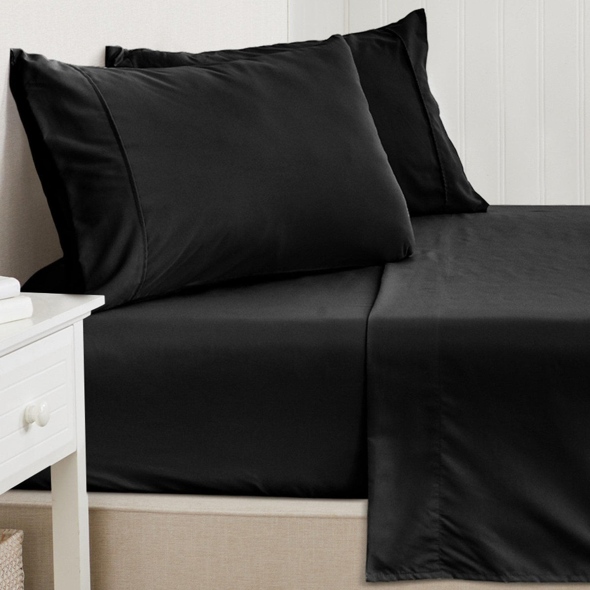 Solid Microfiber Sheet Set – Amara Collection – view 9