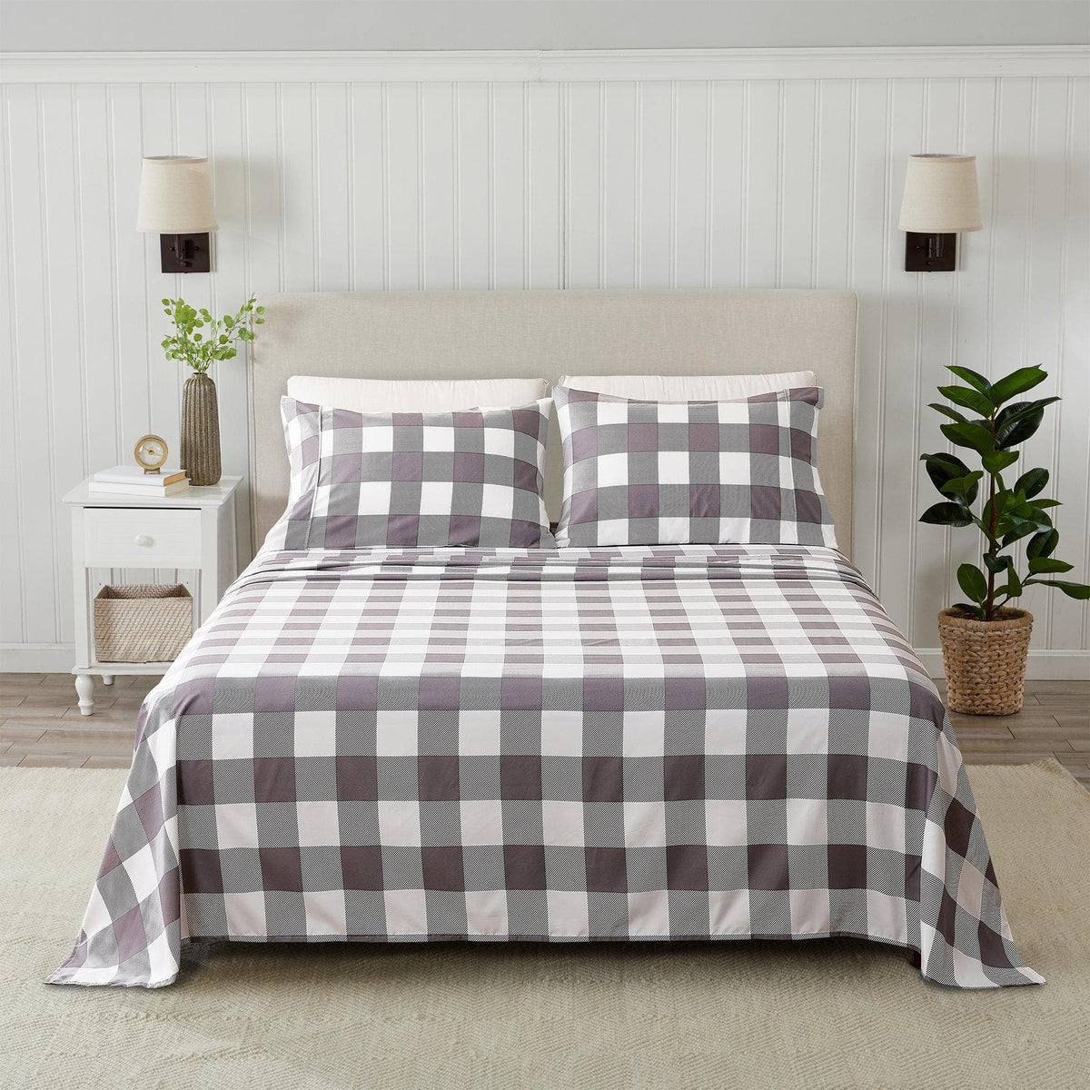 Microfiber Printed Sheet Set - Baylor Collection