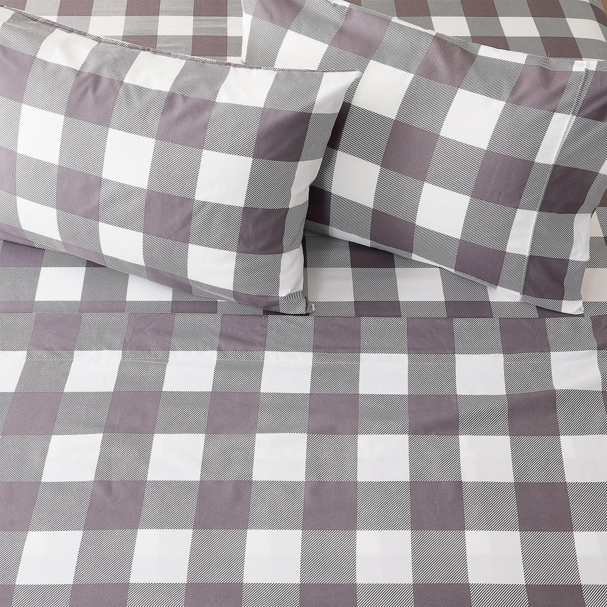 Brushed Microfiber Printed Sheet Set – Baylor Collection – view 3