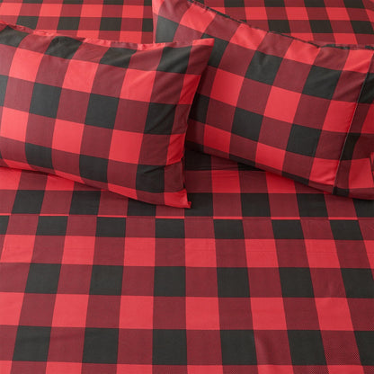 Brushed Microfiber Printed Sheet Set – Baylor Collection – view 8