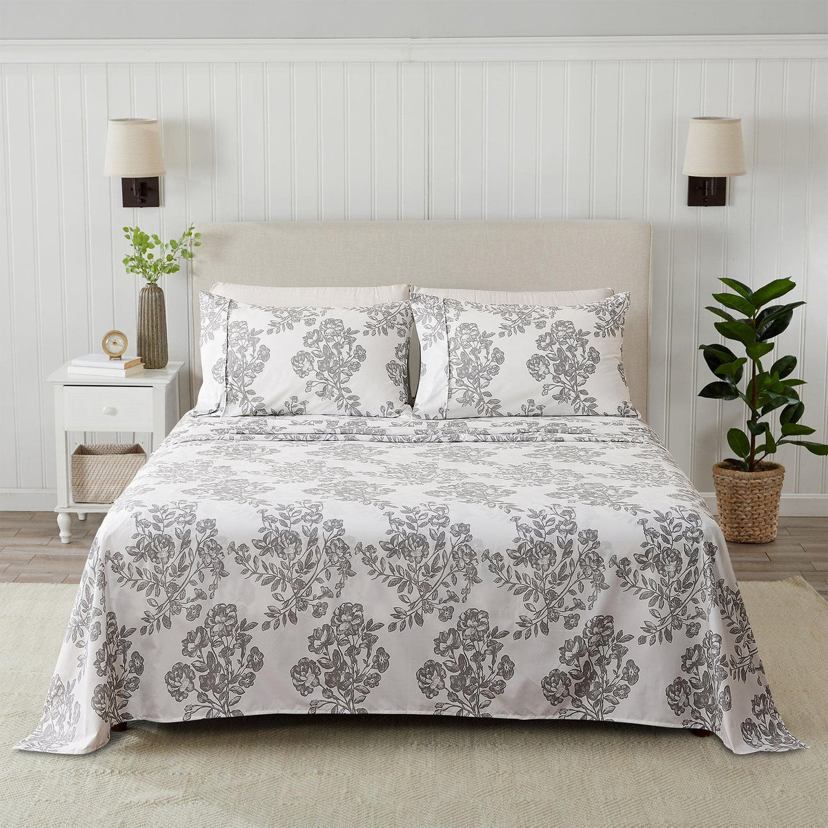 Brushed Microfiber Printed Sheet Set – Baylor Collection – view 16