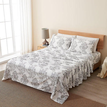 Brushed Microfiber Printed Sheet Set – Baylor Collection – view 17