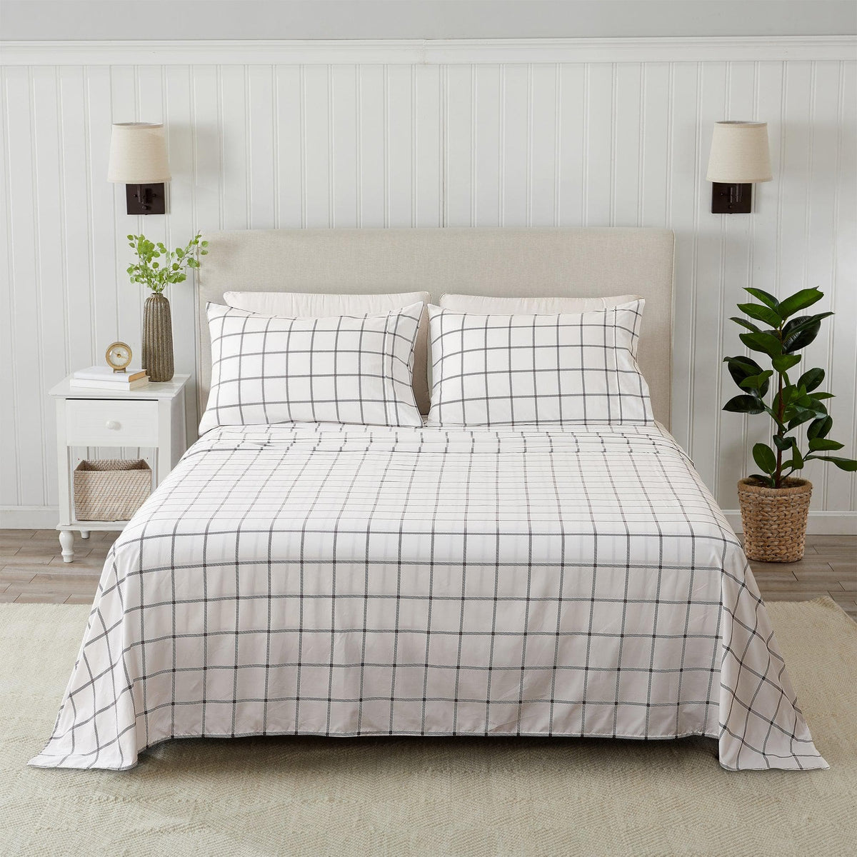 Brushed Microfiber Printed Sheet Set – Baylor Collection – view 21