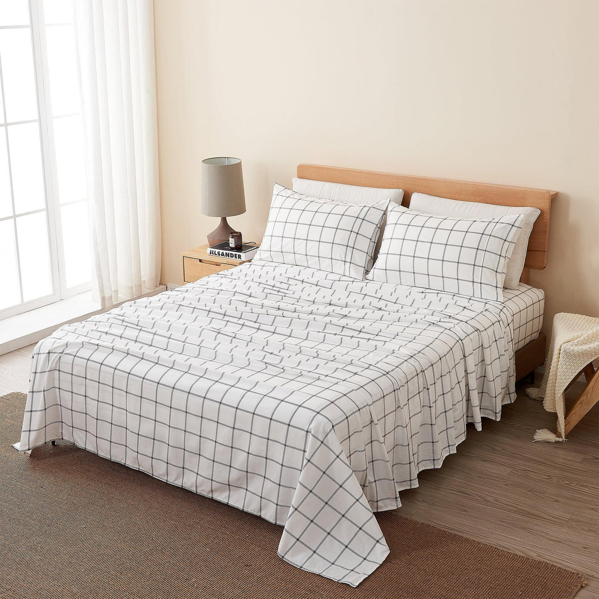 Brushed Microfiber Printed Sheet Set – Baylor Collection – view 22
