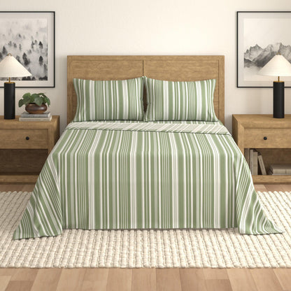 Brushed Microfiber Striped Sheet Set – Elouise Collection – view 63