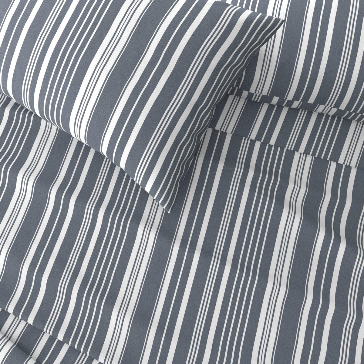 Brushed Microfiber Striped Sheet Set – Elouise Collection – view 50