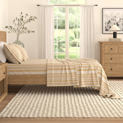 Brushed Microfiber Striped Sheet Set – Elouise Collection – view 18