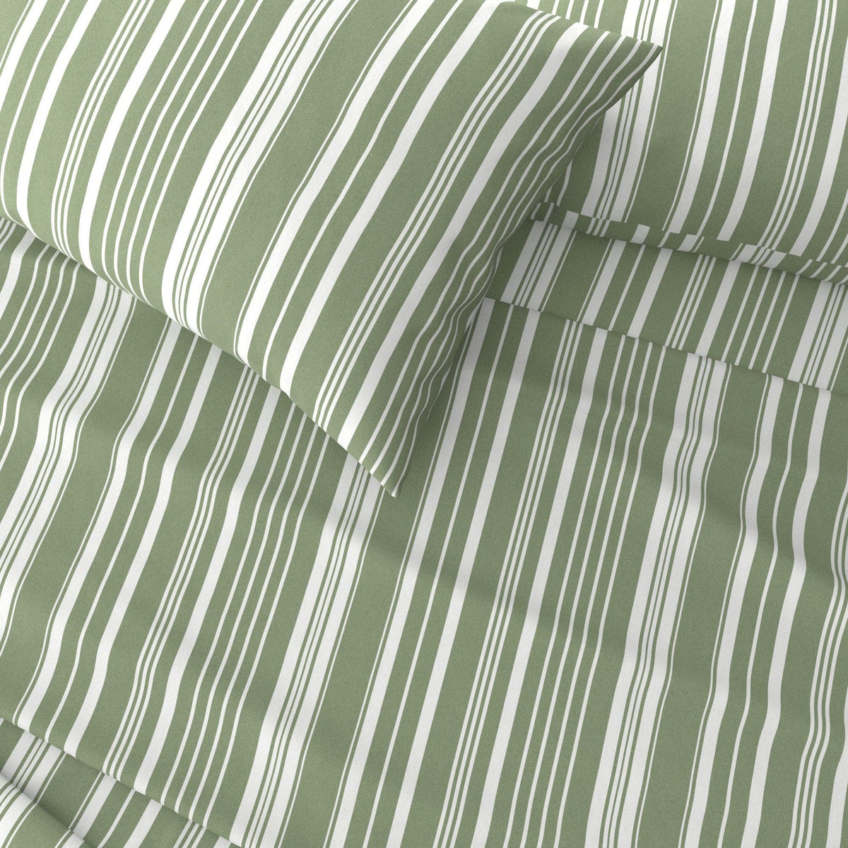 Brushed Microfiber Striped Sheet Set – Elouise Collection – view 3