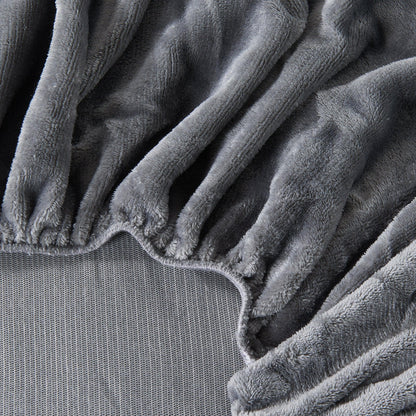 Solid Velvet Plush Fitted Sheet – Velvet Luxe Collection – view 14