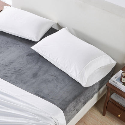 Solid Velvet Plush Fitted Sheet – Velvet Luxe Collection – view 15