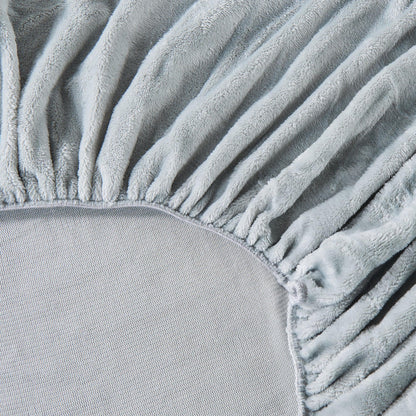 Solid Velvet Plush Fitted Sheet – Velvet Luxe Collection – view 26