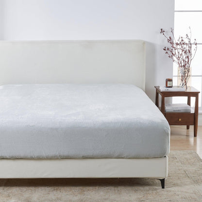 Solid Velvet Plush Fitted Sheet – Velvet Luxe Collection – view 25