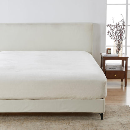 Solid Velvet Plush Fitted Sheet – Velvet Luxe Collection – view 19