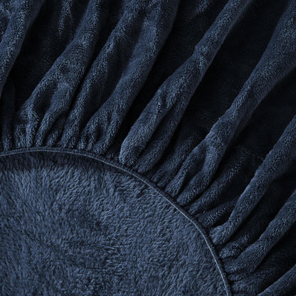 Solid Velvet Plush Fitted Sheet – Velvet Luxe Collection – view 32