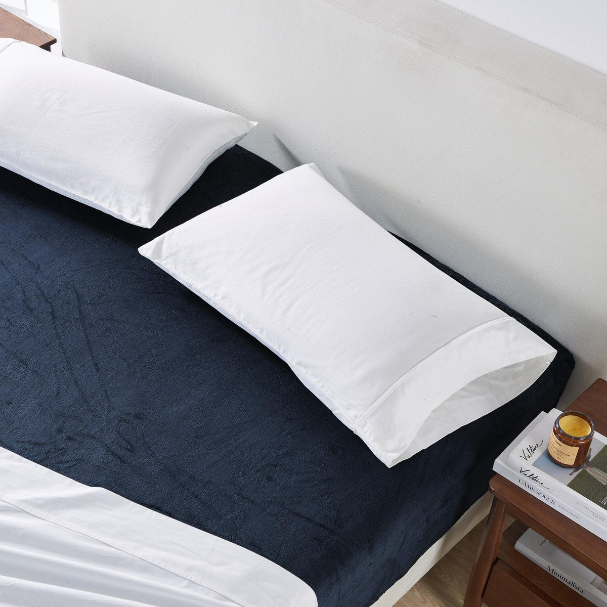 Solid Velvet Plush Fitted Sheet – Velvet Luxe Collection – view 33