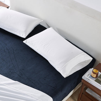 Solid Velvet Plush Fitted Sheet – Velvet Luxe Collection – view 33