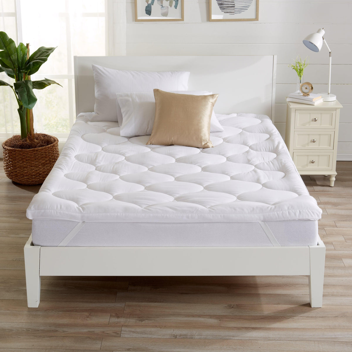 2 Inch Thick Hypoallergenic Mattress Topper - Kyla Collection