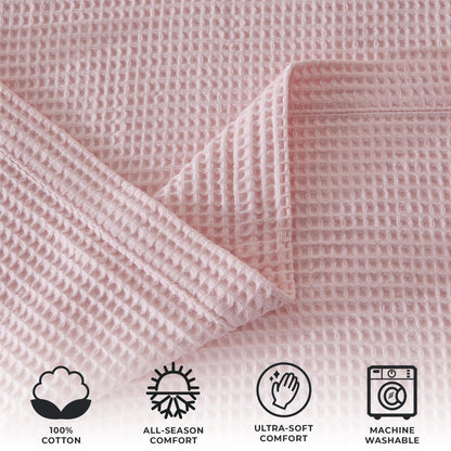 Mikala Collection 100% Cotton Waffle Weave Blanket – view 4
