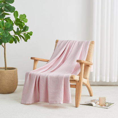 Mikala Collection 100% Cotton Waffle Weave Blanket – view 3
