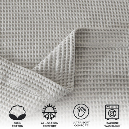 Mikala Collection 100% Cotton Waffle Weave Blanket – view 19
