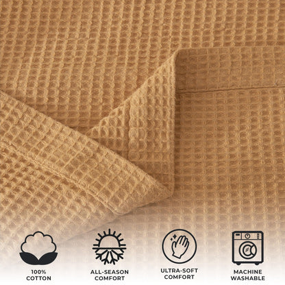 Mikala Collection 100% Cotton Waffle Weave Blanket – view 24