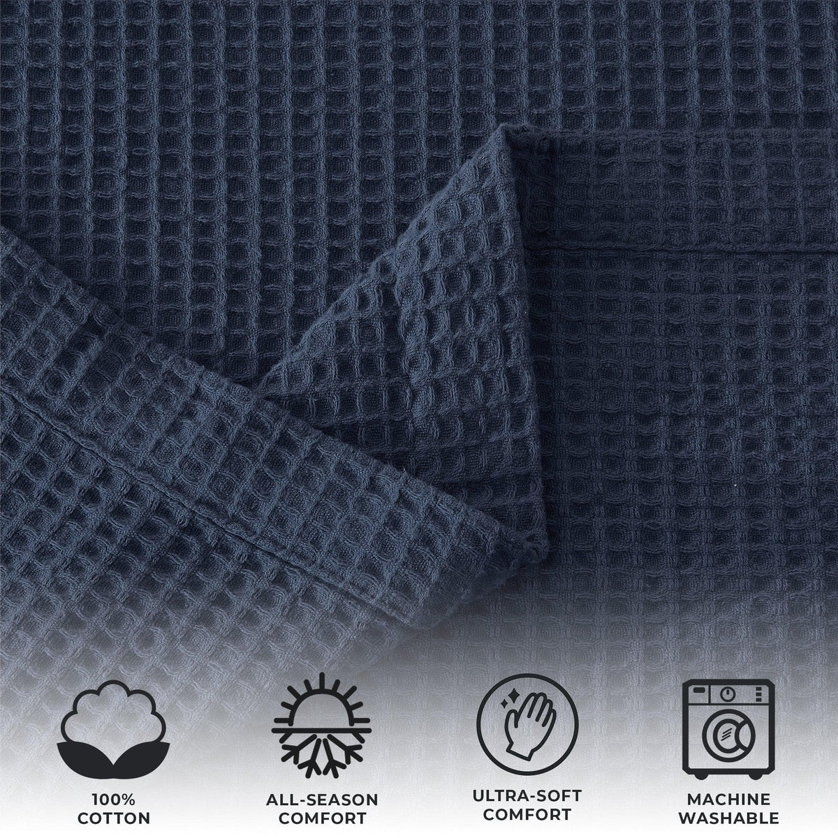Mikala Collection 100% Cotton Waffle Weave Blanket – view 29