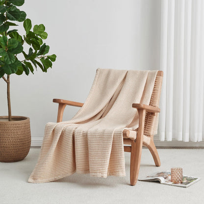Mikala Collection 100% Cotton Waffle Weave Blanket – view 43