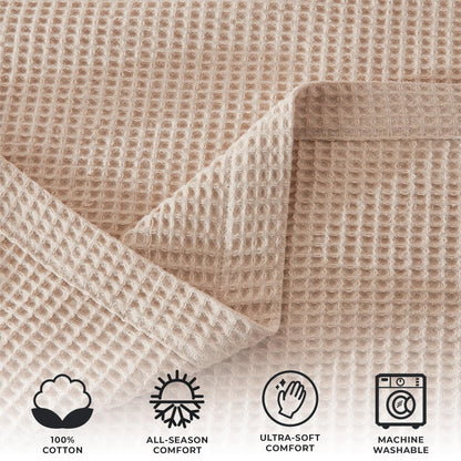 Mikala Collection 100% Cotton Waffle Weave Blanket – view 44