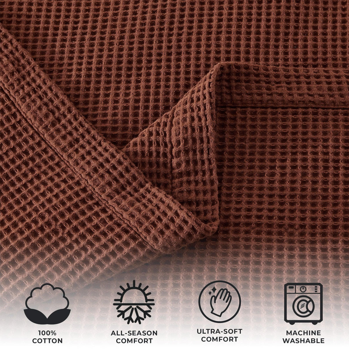 Mikala Collection 100% Cotton Waffle Weave Blanket – view 49