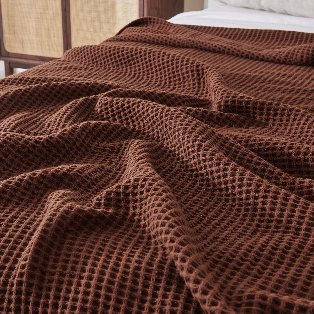 Mikala Collection 100% Cotton Waffle Weave Blanket – view 47