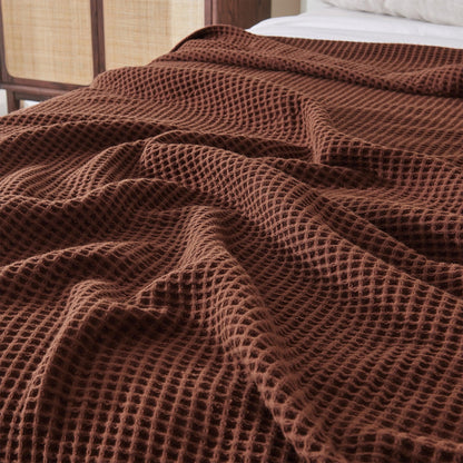 Mikala Collection 100% Cotton Waffle Weave Blanket – view 47
