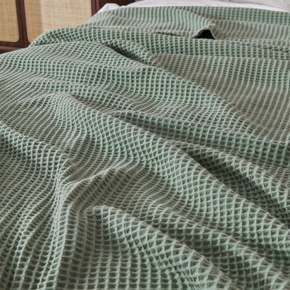 Mikala Collection 100% Cotton Waffle Weave Blanket – view 52