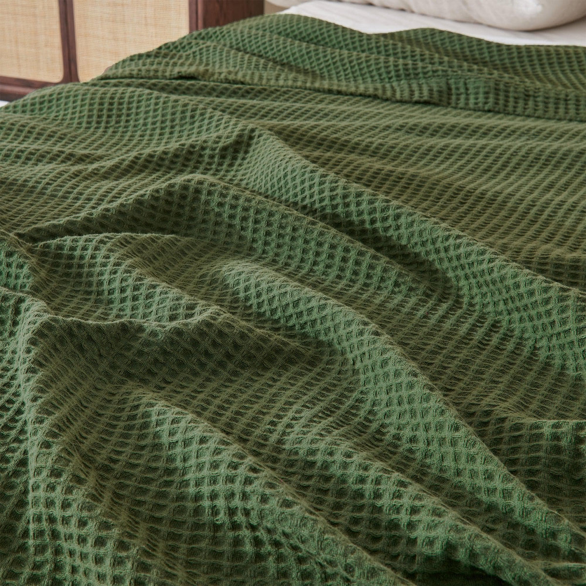 Mikala Collection 100% Cotton Waffle Weave Blanket – view 57