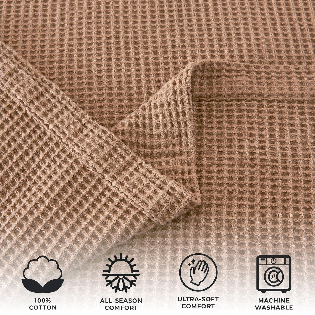 Mikala Collection 100% Cotton Waffle Weave Blanket – view 69