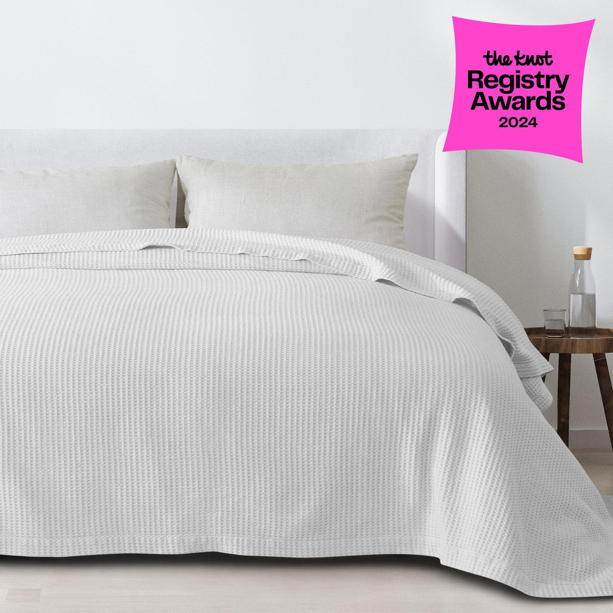 Mikala Collection 100% Cotton Waffle Weave Blanket – view 36